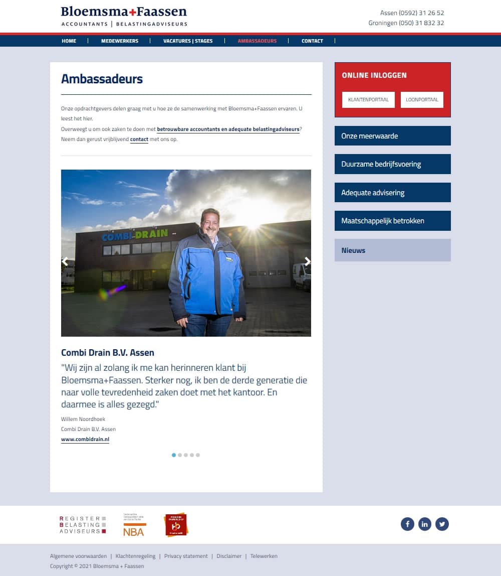 WordPress website Assen