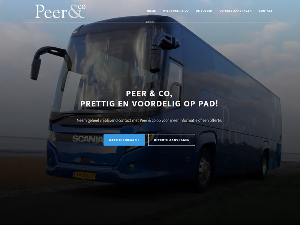 WordPress website Peer & Co